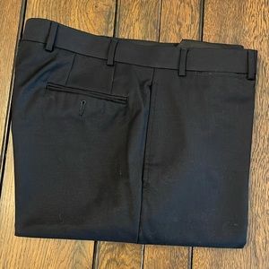 Ralph Lauren black flat front slacks 35/32